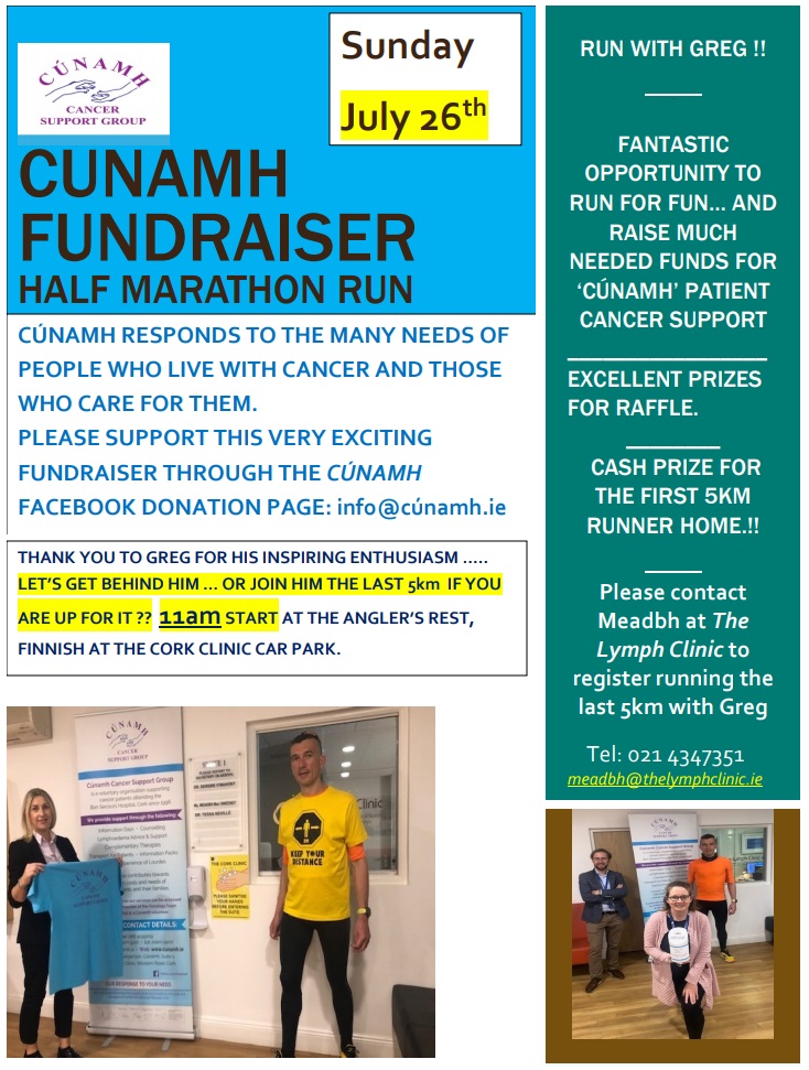 Cúnamh fundraiser half marathon run